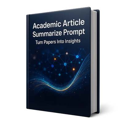 Academic Article Summarize Prompt