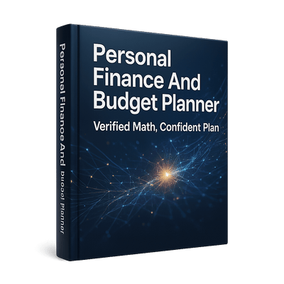 Personal Finance And Budget Planner